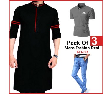 Pack Of 3 Mens Fashion Deal FD-02